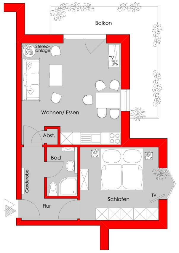 Residenz Albatros Lägenhet Cuxhaven Exteriör bild